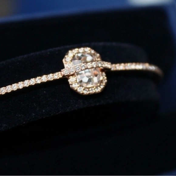 Swarovski Rose Gold Bracelet with Clear Crystals - Picture 3 of 9